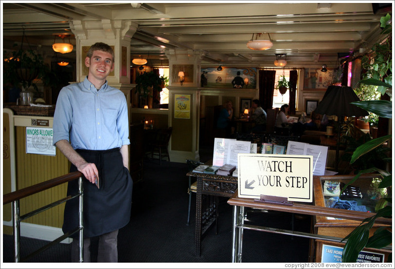 Interior of The Rams Head pub. Hoyt St. and 23rd Ave., Alphabet District.