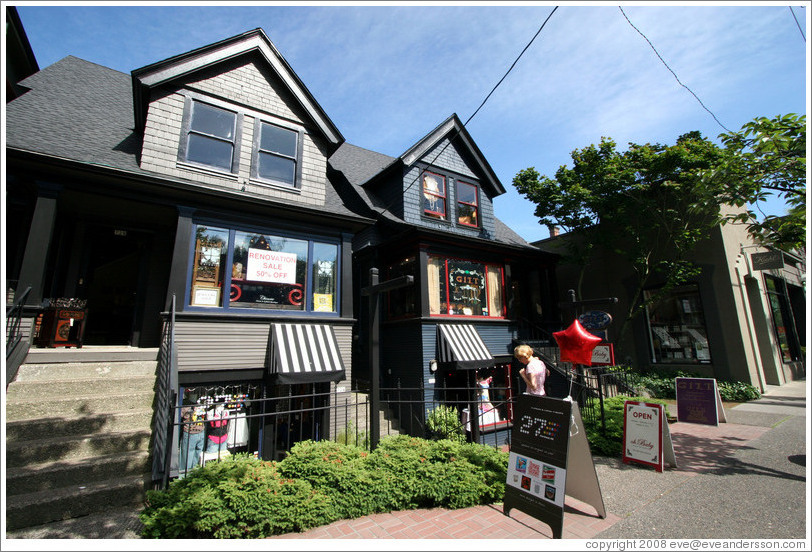 Shops on 23rd Ave. Alphabet District.