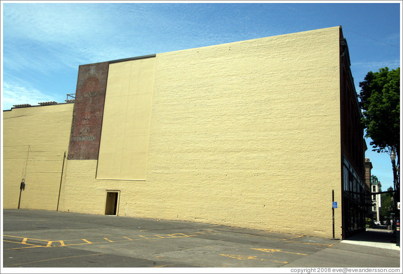 Old painted brick building.  Couch St. and Broadway Ave., Pearl District.