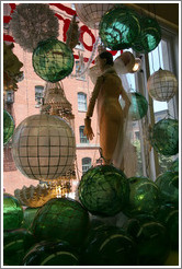 Cargo store (interior), with mannequins and spheres. 13th Ave. and Flanders St., Pearl District.