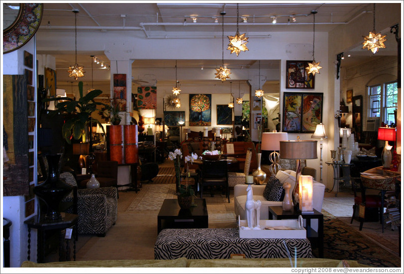 Hunt and Gather store (interior).  13th Ave. and Hoyt St., Pearl District.