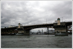 Burnside Bridge over the Willamette River.