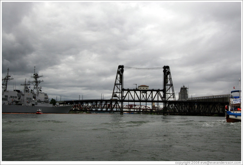 Steel Bridge over Willamette River.