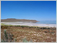 Antelope Island beach.