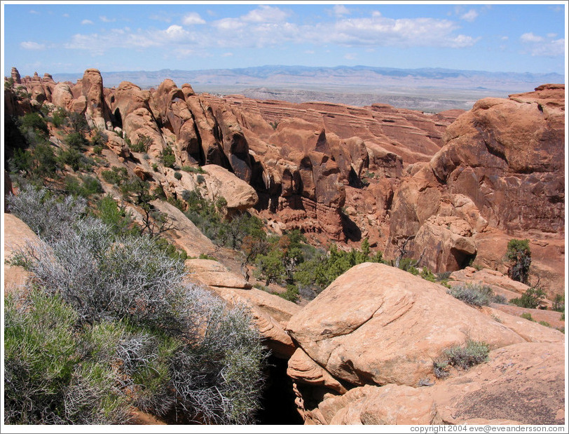 Along the path to Double O Arch.