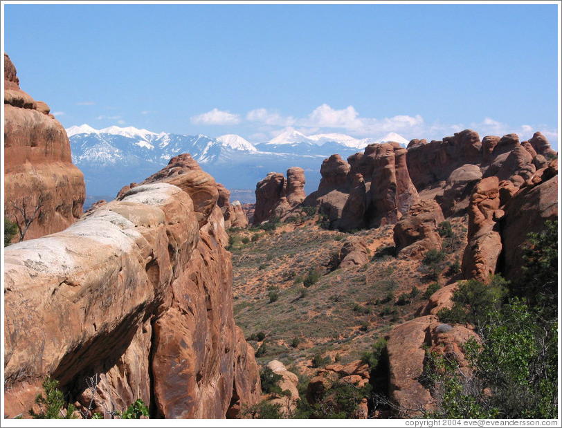 Along the path to Double O Arch.