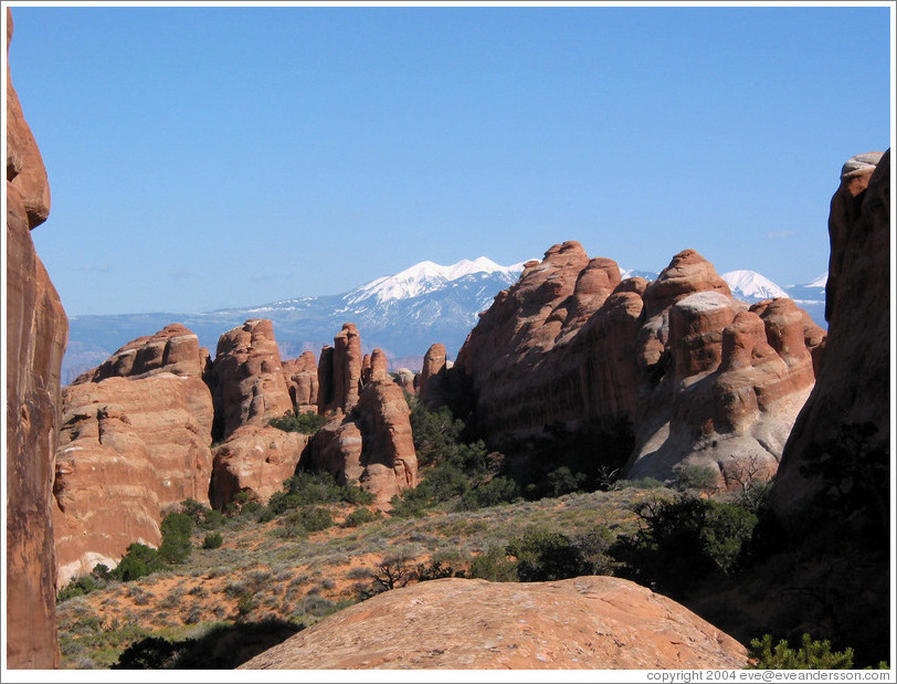 Along the path to Double O Arch.