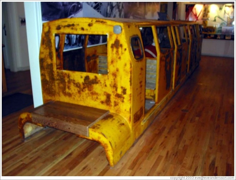 Mining train at Park City Museum.