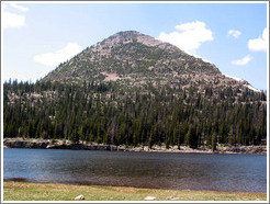 Lake and mountain in Wasatch Cache National Forest.