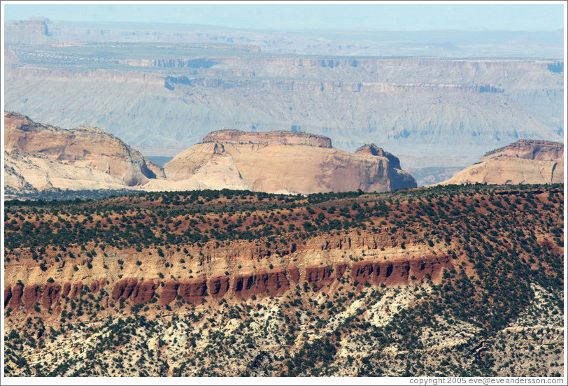 Waterpocket Fold area, as viewed from Boulder Mountain.