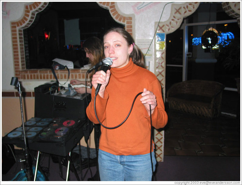 Hedy.  Karaoke.