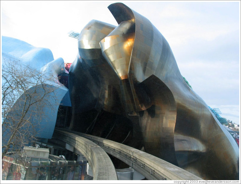 Experience Music Project.  Viewed from Monorail.