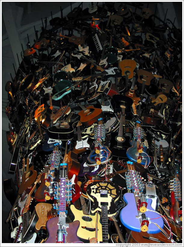 Guitar statue at the Experience Music Project.