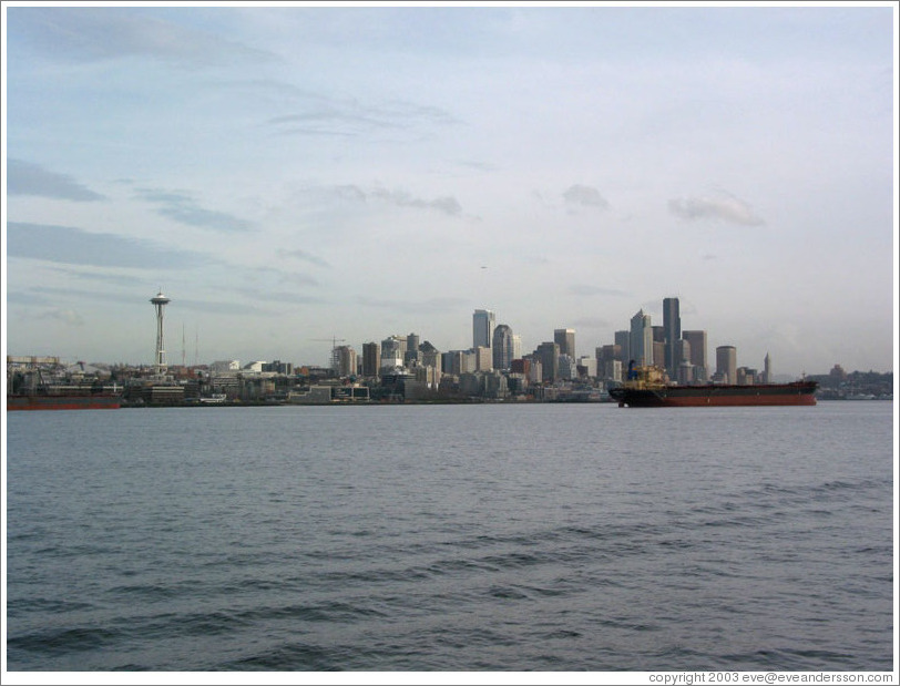 Downtown Seattle, as viewed from a Harbor Cruise in Elliott Bay.