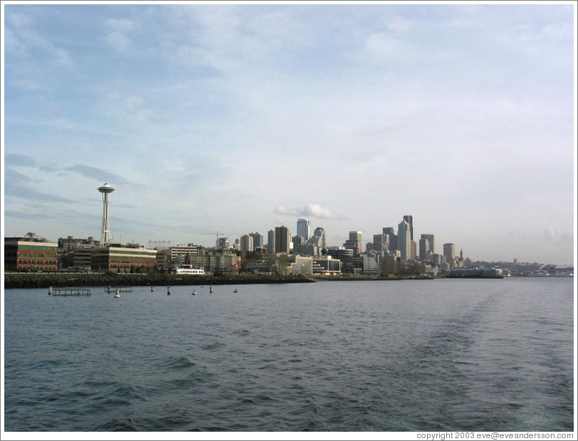 Downtown Seattle.  Viewed from harbor.