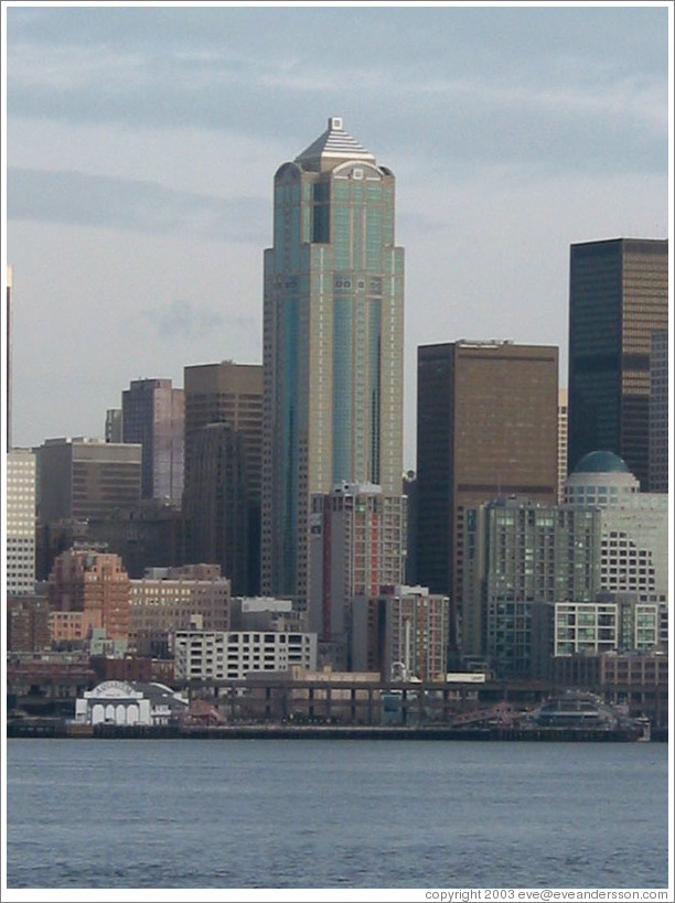 Harbor Cruise in Elliott Bay.  View of downtown Seattle.