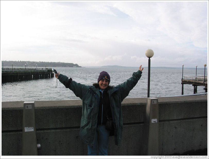 Lissette at the waterfront.