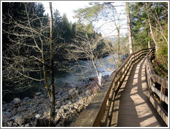 Snoqualmie Falls.  Pathway to the base of the falls.