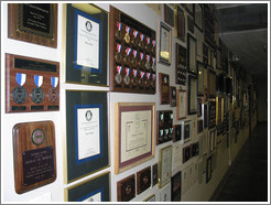 Chateau Ste. Michele winery.  Wall full of awards.