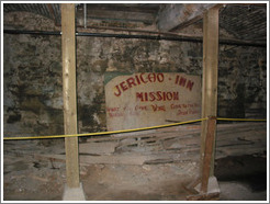 Seattle Underground Tour.  Jericho Inn Mission sign.