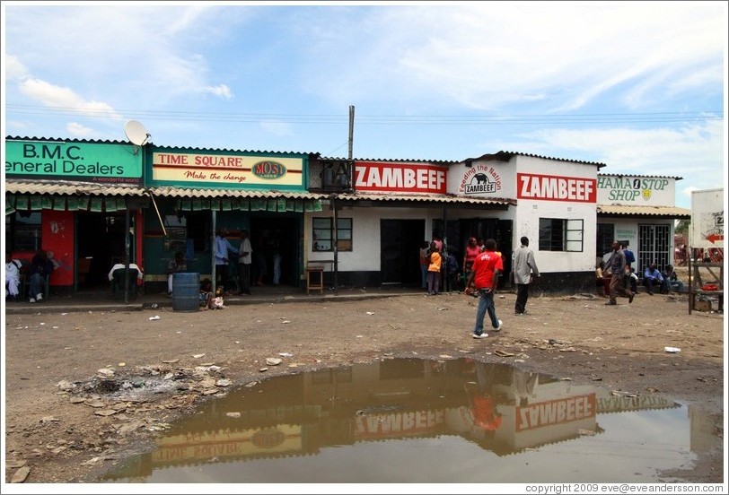 Zambeef and other shops.